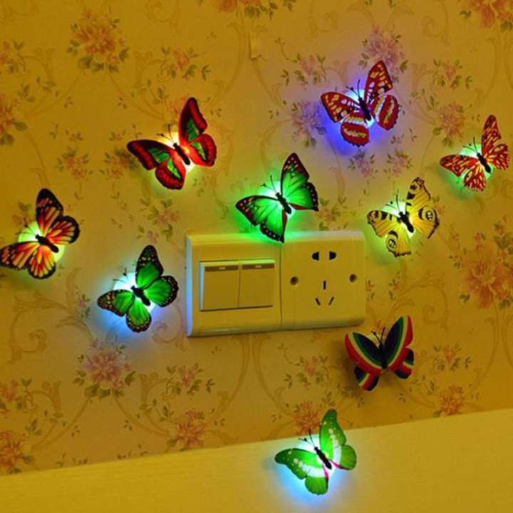 6 LED Butterfly Night Lamps - Product Mela