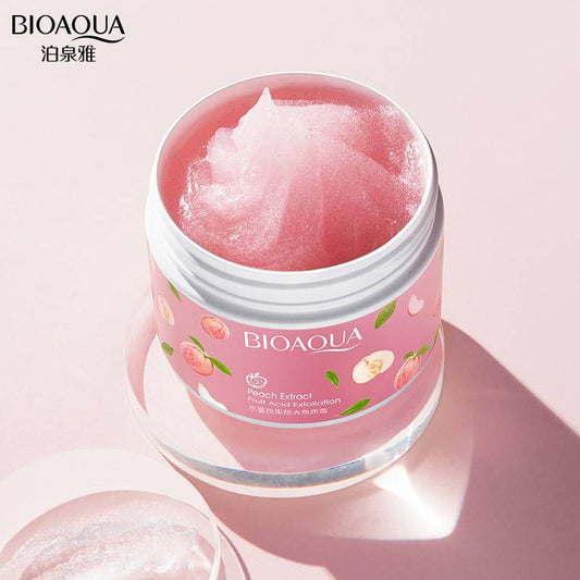 BIOAQUA Peach Exfoliating Face & body Gel 140G - Product Mela